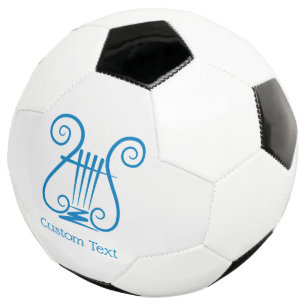 Blue Lyre Soccer Ball