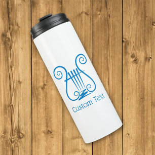 Blue Lyre Thermal Tumbler