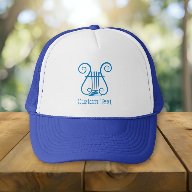 Blue Lyre Trucker Hat (Creator Uploaded)