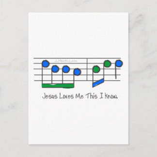 Blue Lyrics Postcard