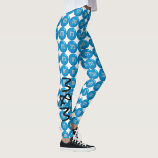 Blue M&M leggings