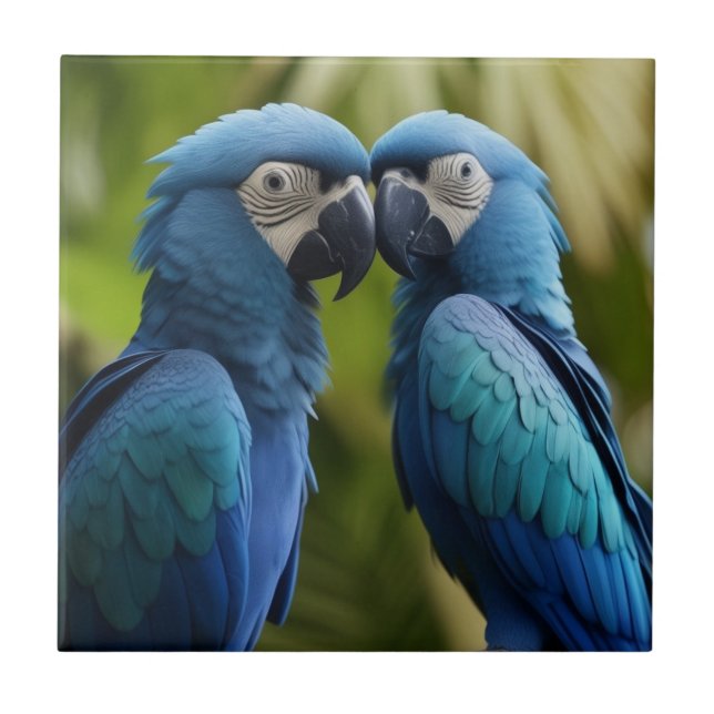 Blue Macaw Tile (Front)