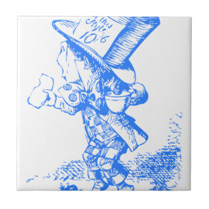 Blue Mad Hatter Tile
