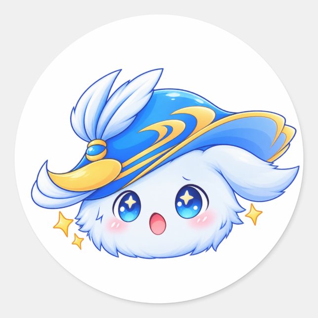  Blue Magical Character Sticker  (Front)