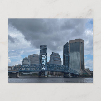 Blue Main Street Bridge Postcard