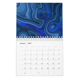 Blue Malachite Stone Unique Gemstone Geology Calendar