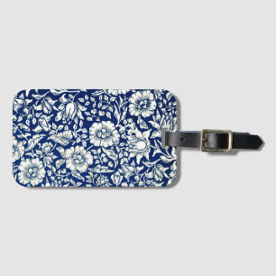 Blue Mallow, a William Morris pattern, Luggage Tag
