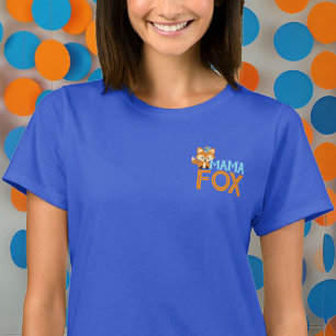 Blue Mama Fox Wild One Woodland Birthday T-Shirt
