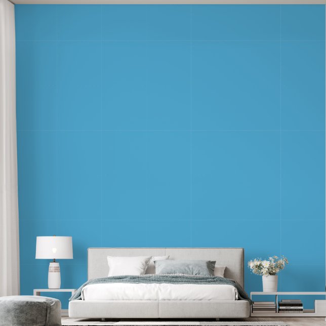 Blue Mana Simple Elegant Wallpaper (Bedroom)