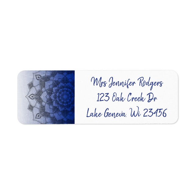 Blue Mandala Abstract (Front)
