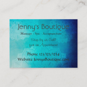 Blue Mandala Classy Business Card