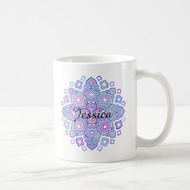 Blue Mandala Coffee Mug (Right)