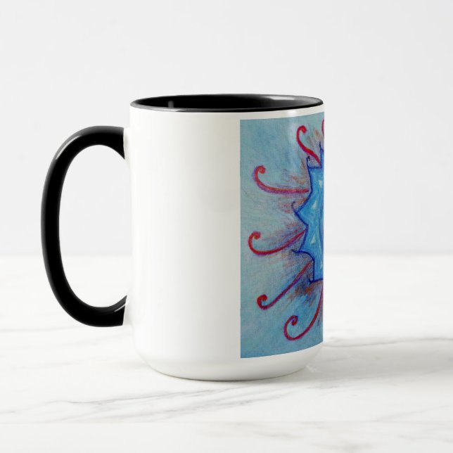 Blue Mandala Combo Mug (Left)