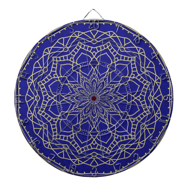 Blue Mandala Dartboard (Front)