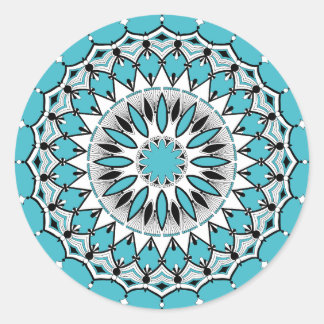 Blue Mandala (Design 1) Stickers