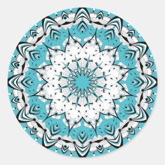 Blue Mandala (Design 3) Stickers