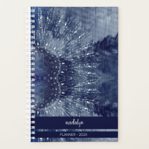 Blue Mandala Monogrammed Planner