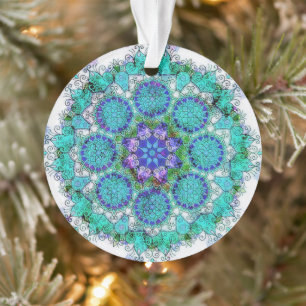 Blue mandala ornament