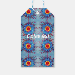 Blue Mandala Pattern Gift Tag