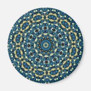 Blue Mandala Pattern Magnet