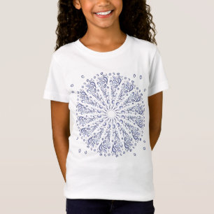 Blue mandala pattern T-Shirt