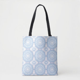 Blue Mandala Pattern Tote Bag