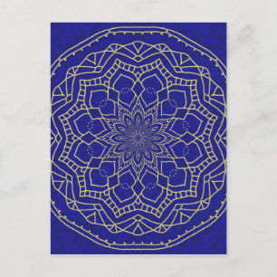 Blue Mandala Postcard
