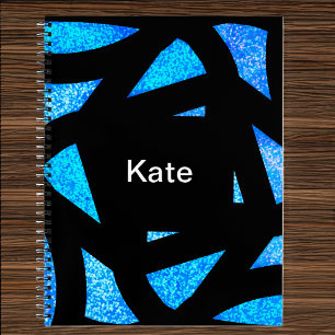 Blue Mandala Sparkles Notebook