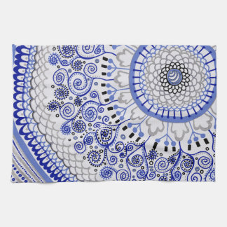 Blue Mandala Tea Towel