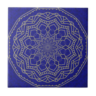 Blue Mandala Tile