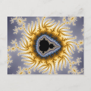 Blue Mandelbrot - Fractal Postcard