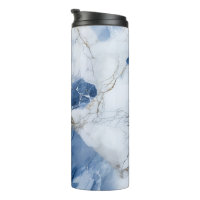 blue marble abstract coastal pattern