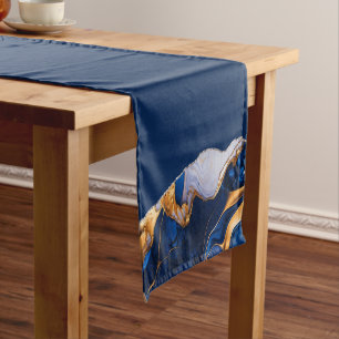 BLUE MARBLE AGATE Table Runner