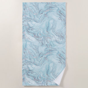 Blue Marble Beach Towel