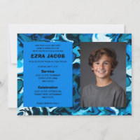 Blue Marble Custom PHOTO Bar Bat Mitzvah