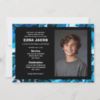 Blue Marble Custom PHOTO Bar Bat Mitzvah
