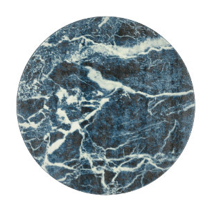Blue marble cutting board