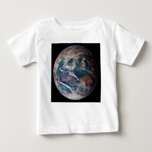 Blue Marble Earth (Eastern Hemisphere) Baby T-Shirt (Front)