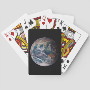 Blue Marble Earth (Eastern Hemisphere) Playing Cards