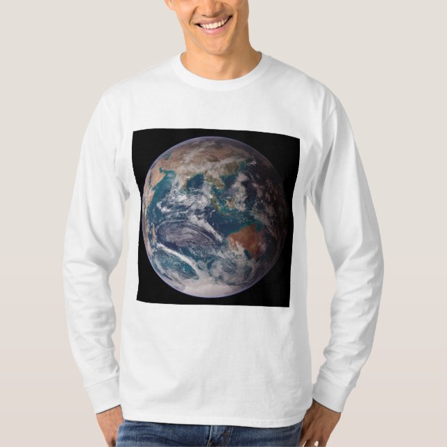 Blue Marble Earth (Eastern Hemisphere) T-Shirt (Front)