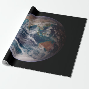 Blue Marble Earth (Eastern Hemisphere) Wrapping Paper