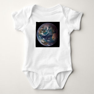 Blue Marble Earth (Western Hemisphere) Baby Bodysuit
