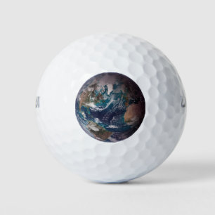 Blue Marble Earth (Western Hemisphere) Golf Balls