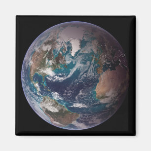 Blue Marble Earth (Western Hemisphere) Magnet