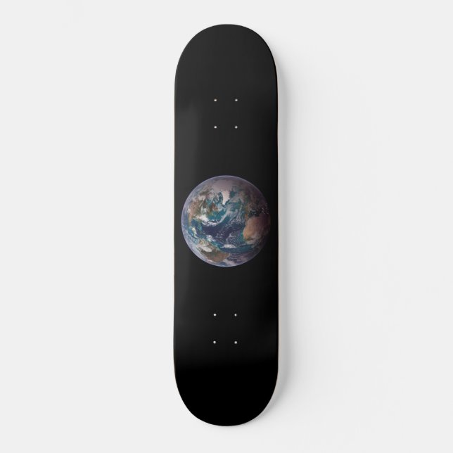 Blue Marble Earth (Western Hemisphere) Skateboard (Front)