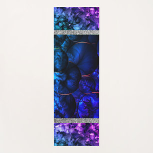 Blue Marble Glitter Yoga Mat