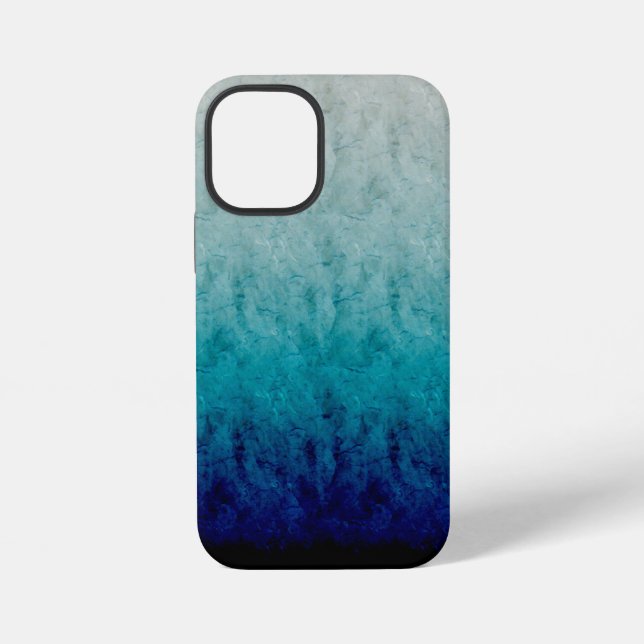 Blue Marble Gradient Design iPhone Case (Back)