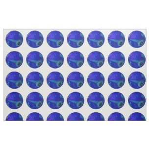 Blue Marble Lawn Bowls, Fabric