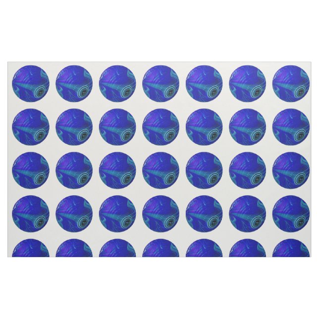 Blue Marble Lawn Bowls, Fabric (Fat Quarter)