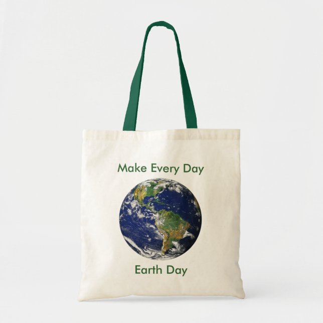 Blue Marble_Make Every Day Earth Day Tote Bag (Front)